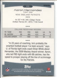 2010 Aaron Hernandez Topps Platinum WHITE REFRACTOR ROOKIE 275/499 RC #69 New England Patriots