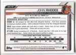 2021 John Rhodes Bowman Chrome Draft BLUE REFRACTOR 131/150 #BDC80 Baltimore Orioles