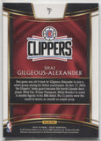 2018-19 Shai Gilgeous-Alexander Panini Select CONCOURSE ROOKIE RC #7 Los Angeles Clippers 1