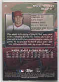 2018 Mike Trout Topps Stadium Club BLACK FOIL #48 Anaheim Angels