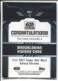 2021 The Mandalorian - The Child Topps Chrome Star Wars Galaxy REFRACTOR #MN-3 JEDI 1