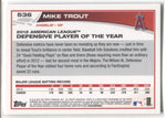 2013 Mike Trout Topps #536 Anaheim Angels 1