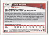 2013 Mike Trout Topps #536 Anaheim Angels 1