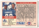 1989 Barry Sanders Pro Set ROOKIE RC #494 Detroit Lions HOF 13