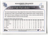 2022 Wander Franco Topps Series 1 ROOKIE RC #215 Tampa Bay Rays 10