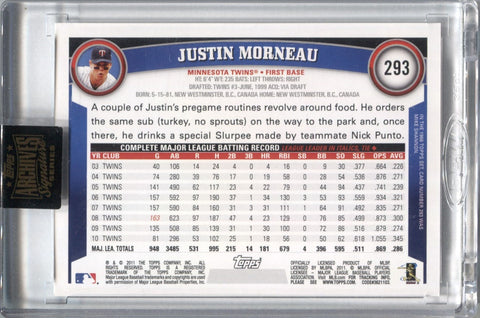 2022 Justin Morneau Topps Archives Signatures Series AUTO 7/9 AUTOGRAP