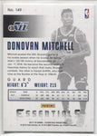 2017-18 Donovan Mitchell Panini Essentials ROOKIE RC #149 Utah Jazz