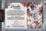 2021 Paul Molitor Leaf Art of Sport AUTO STROKE OF GENIUS JERSEY RELIC 10/25 Milwaukee Brewers