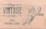 2022 Onyx Vintage Collection Football Hobby Football, Box