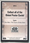 2021 Global Posters Chrome Star Wars Galaxy THE EMPIRE STRIKES BACK SPAIN REFRACTOR #GP-2 JEDI 1