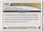 2013 Gerrit Cole Topps Update Series ROOKIE DEBUT RC #US265 Pittsburgh Pirates