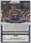 2020-21 Zion Williamson Panini Prizm GREEN #185 New Orleans Pelicans