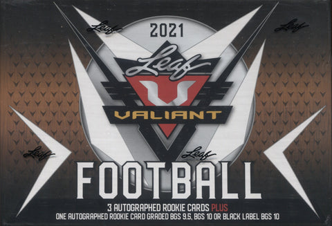2021 Leaf Valiant Hobby Football, Box