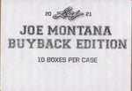 2021 Leaf Joe Montana Buyback Football, 10 Box Case (+10 Leaf 1/1 Proof Packs!)