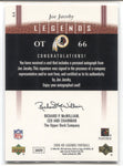 2006 Joe Jacoby Upper Deck Legends LEGENDARY SIGNATURES AUTO AUTOGRAPH #64 Washington Redskins