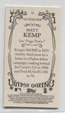 2016 Matt Kemp Topps Gypsy Queen GOLD MINI 17/50 #54 San Diego Padres
