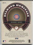 2004 Sammy Sosa Playoff Prestige DIAMOND HERITAGE BAT RELIC #DH-11 Chicago Cubs