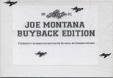 2021 Leaf Joe Montana Buyback Football, 10 Box Case (+10 Leaf 1/1 Proof Packs!)