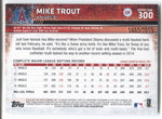 2015 Mike Trout Topps Series 1 GOLD 1465/2015 #300 Anaheim Angels