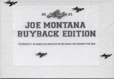 2021 Leaf Joe Montana Buyback Football, Box