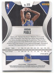 2019-20 Jordan Poole Panini Prizm GREEN ROOKIE RC #272 Golden State Warriors