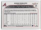 2022 Eddie Rosario Topps Series One RED FOILBOARD 043/199 #153 Atlanta Braves