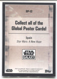 2021 Global Posters Chrome Star Wars Galaxy A NEW HOPE SPAIN REFRACTOR #GP-12 JEDI 1