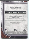 2022 Eloy Jimenez Topps Museum MEANINGFUL MATERIALS JERSEY 27/50 RELIC #MMR1EJ Chicago White Sox