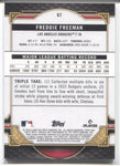 2022 Freddie Freeman Topps Triple Threads CITRINE 34/75 #67 Los Angeles Dodgers