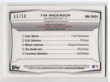 2014 Tim Anderson Bowman Chrome TOP 5 MINI ORANGE SHIMMER 43/50 #BMCWS4 Chicago White Sox