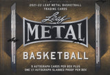 2021-22 Leaf Metal Basketball Jumbo, 8 Box Case