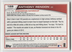 2013 Anthony Rendon Topps Chrome ROOKIE RC #126 Washington Nationals 2