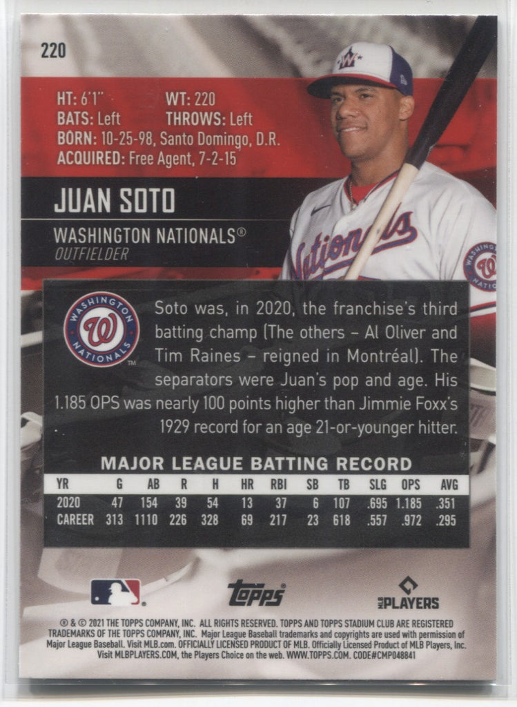 Juan Soto Autographed 2017 Bowman Chrome Draft Refractor Rookie