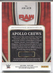 2022 Apollo Crews Panini WWE Select SHIRT AUTO 166/199 AUTOGRAPH RELIC #AMACR Monday Night Raw