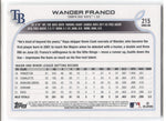 2022 Wander Franco Topps Series 1 ROOKIE RC #215 Tampa Bay Rays 17