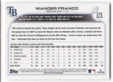 2022 Wander Franco Topps Series 1 ROOKIE RC #215 Tampa Bay Rays 17