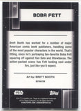 2021 Brett Booth - Boba Fett Topps Chrome Star Wars Galaxy REFRACTOR #32 JEDI 1