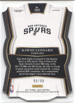 2017-18 Kawhi Leonard Panini Select PURPLE DIE CUT 99/99 PREMIER LEVEL #150 San Antonio Spurs