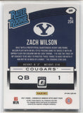 2021 Zach Wilson Donruss Optic HOLO SILVER RATED ROOKIE RC #204 New York Jets