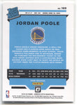 2019-20 Jordan Poole Donruss Optic RATED ROOKIE RC #169 Golden State Warriors 1