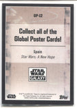 2021 Global Posters Chrome Star Wars Galaxy A NEW HOPE SPAIN REFRACTOR #GP-12 JEDI 2