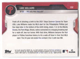 2021 Luke Williams Topps Now CALL UP ROOKIE RC #332 Philadelphia Phillies 3