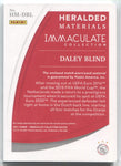 2021 Daley Blind Panini Immaculate HERALDED MATERIALS JERSEY RELIC 63/99 #HM-DBL Ajax