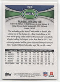 2012 Russell Wilson Topps ROOKIE RC #165A Seattle Seahawks 3
