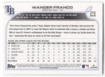 2022 Wander Franco Topps Series 1 ROOKIE RC #215 Tampa Bay Rays 36