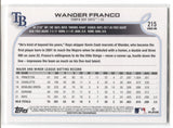 2022 Wander Franco Topps Series 1 ROOKIE RC #215 Tampa Bay Rays 12