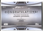 2021 Leilani Shiu as Jawa Topps Star Wars Masterwork AUTO AUTOGRAPH #MWA-LS