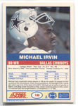 1989 Michael Irvin Score ROOKIE RC #18 Dallas Cowboys HOF