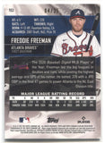 2021 Freddie Freeman Topps Stadium Club Chrome ORANGE REFRACTOR 04/25 #153 Atlanta Braves