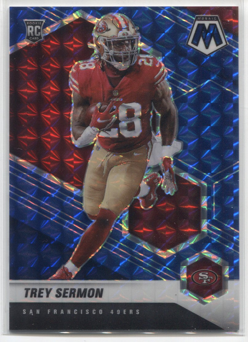 Trey Sermon 2021 Panini Obsidian Rookie Patch Autograph /50 SAN FRANCISCO  49ERS - All-Star Sports